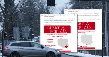 Dwa alerty w 14 minut. Tak RCB obudziło Polaków w niedzielę