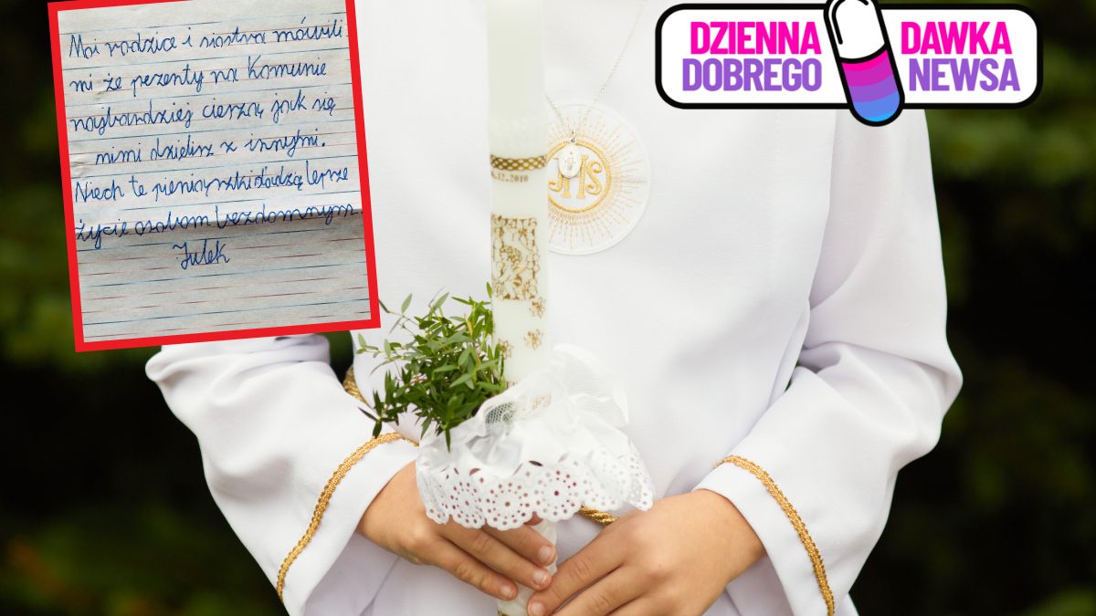 Julek podzielił się pieniędzmi z potrzebującymi