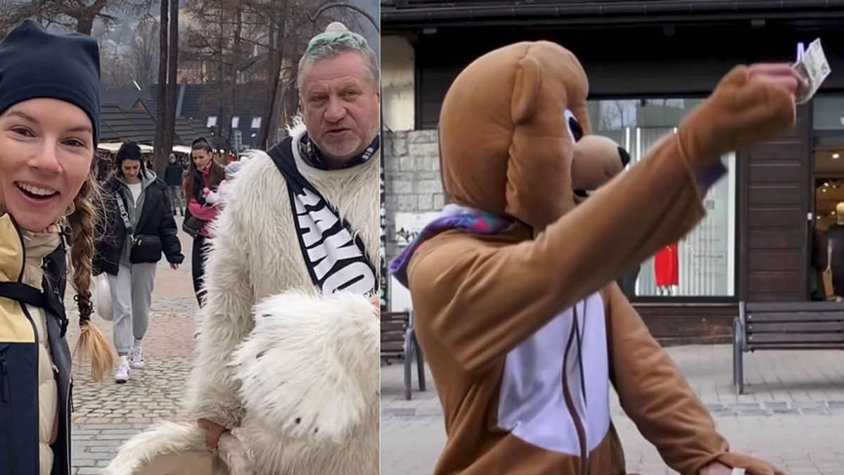 Nowy miś na Krupówkach. Ten rozdaje pieniądze.