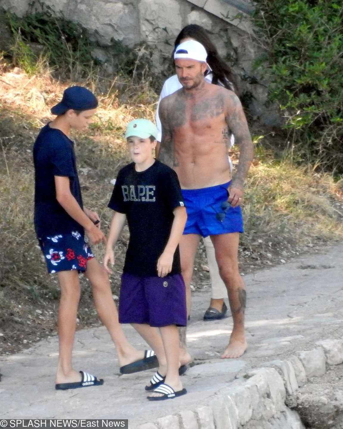 David i Victoria Beckham z dziećmi na wakacjach w Chorwacji