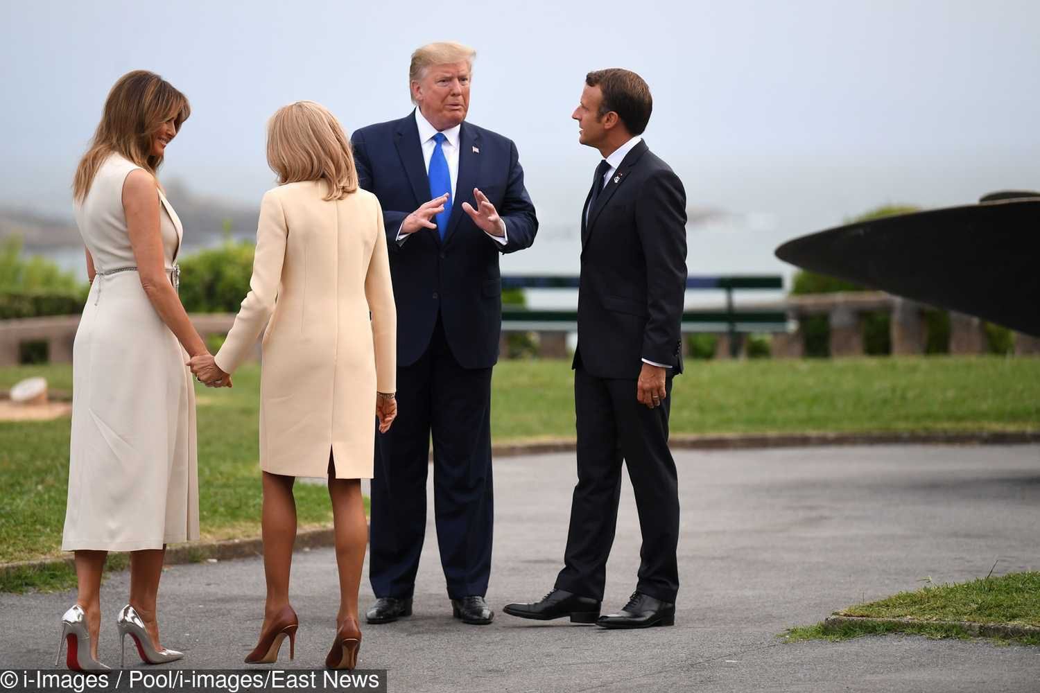 Melania Trump w sukience Gucci podczas szczytu G7 w Biarritz