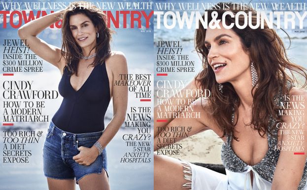 Cindy Crawford pozdrawia z nowych okładek