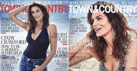 Cindy Crawford pozdrawia z nowych okładek