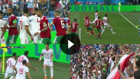 Mundial 2018. Iran wykorzystał meczbola. Samobójczy gol Marokańczyka (TVP Sport)