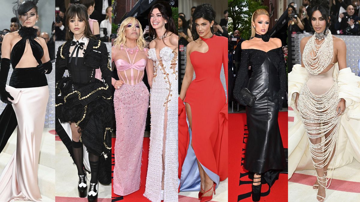 Met Gala 2023. Kreacje gwiazd: Jennifer Lopez, Kim Kardashian, Jenna Ortega, Irina Shayk, Paris Hilton, Kendal Jenner...