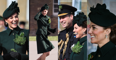 Szczęśliwa księżna Kate z księciem Williamem biorą udział w paradzie z okazji Dnia św. Patryka (ZDJĘCIA)
