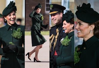 Szczęśliwa księżna Kate z księciem Williamem biorą udział w paradzie z okazji Dnia św. Patryka (ZDJĘCIA)