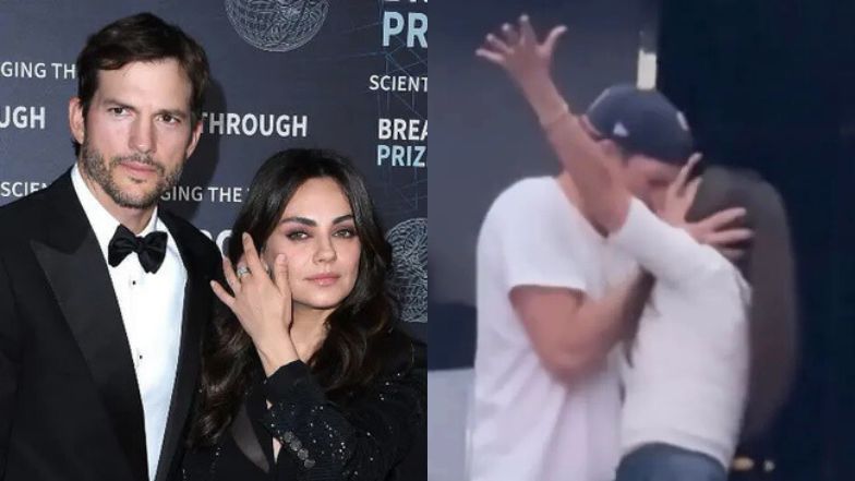 Mila Kunis i Ashton Kutcher na koncercie Backstreet Boys