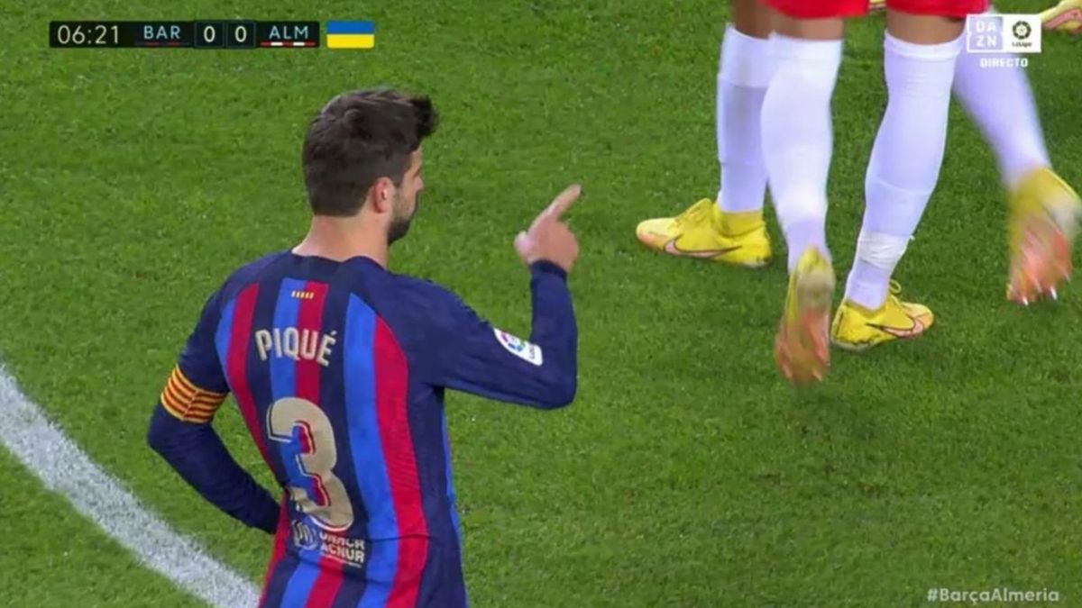 Gest Pique przed rzutem karnym