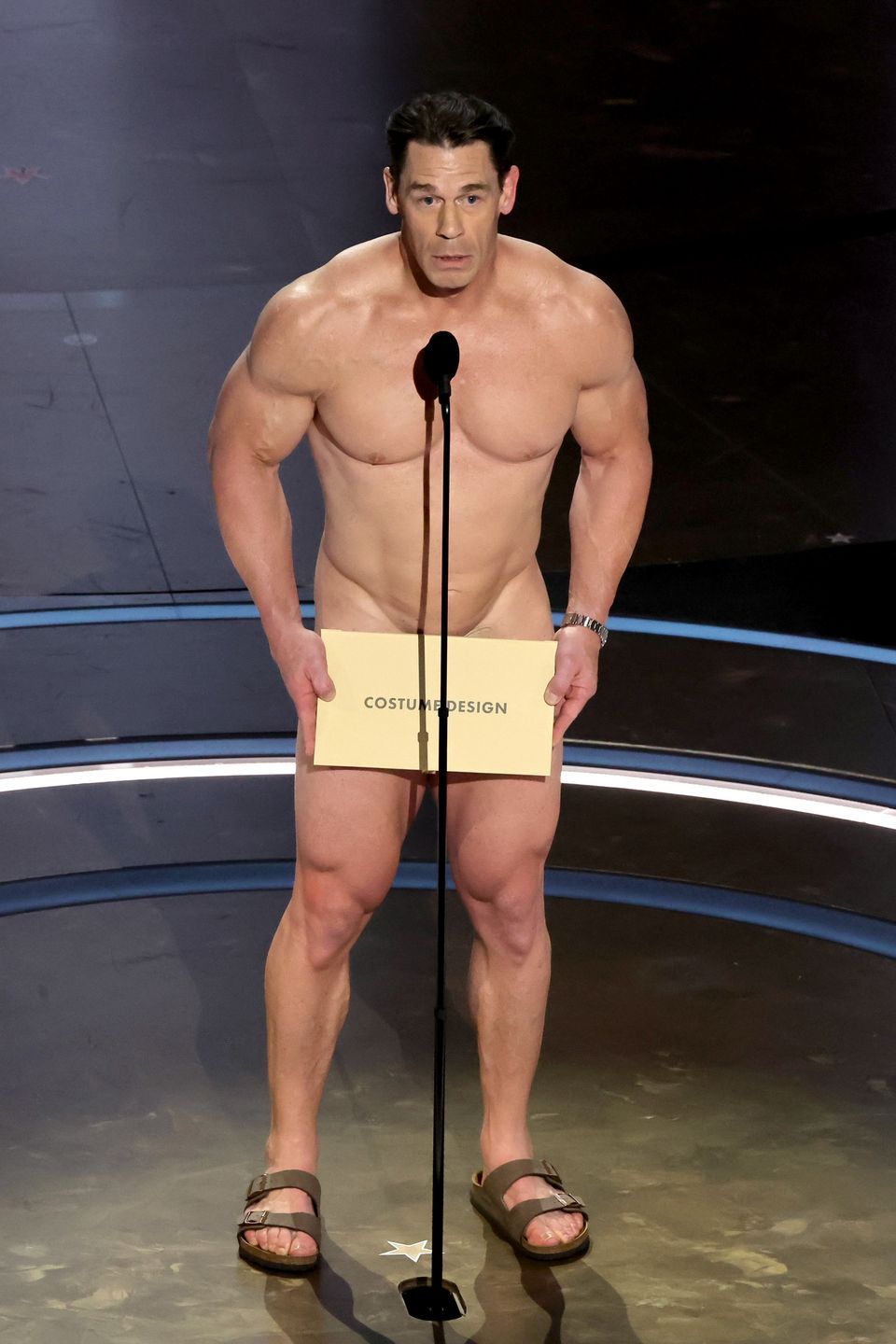 96th Annual Academy Awards - ShowHOLLYWOOD, CALIFORNIA - MARCH 10: John Cena speaks onstage during the 96th Annual Academy Awards at Dolby Theatre on March 10, 2024 in Hollywood, California. (Photo by Kevin Winter/Getty Images)Kevin Winter