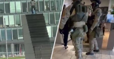 Tak wyglądała akcja służb w stolicy. "Stoi w rozkroku, taki zamurowany". Jest wideo