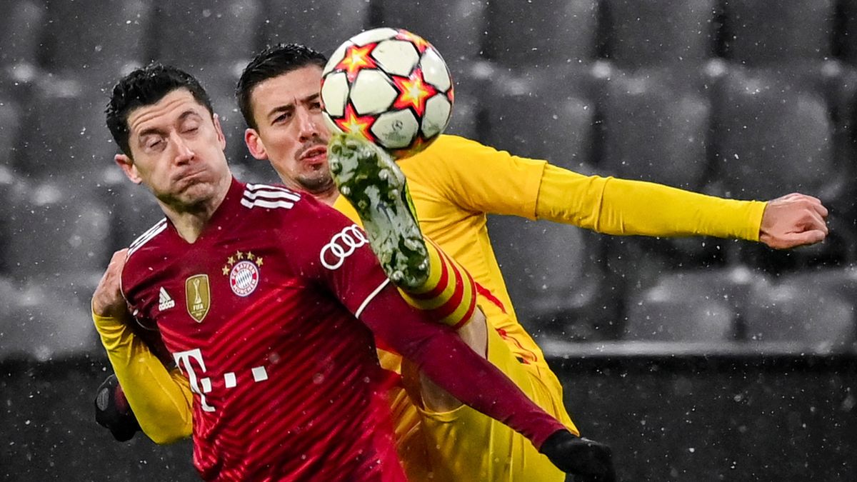 Na zdjęciu od lewej: Robert Lewandowski i Clement Lenglet