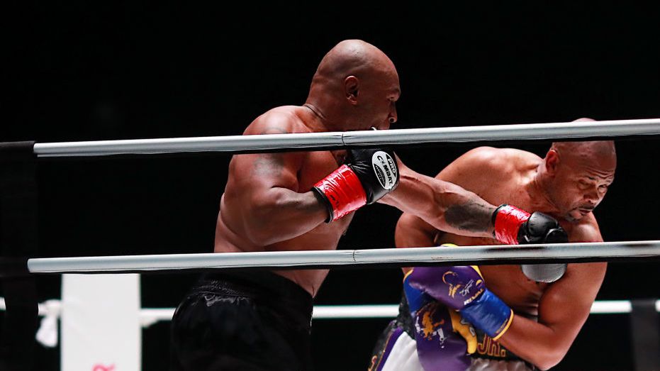 Getty Images / Joe Scarnici/Getty Images for Triller / Na zdjęciu: Mike Tyson i Roy Jones Jr