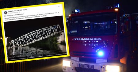 W Rogalinku stary most runął do Warty. "Trwa rozbiórka"