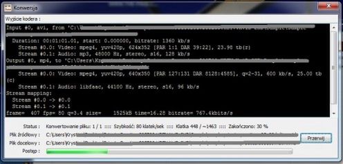 Konwertujemy filmy dla Nokii 5800 3