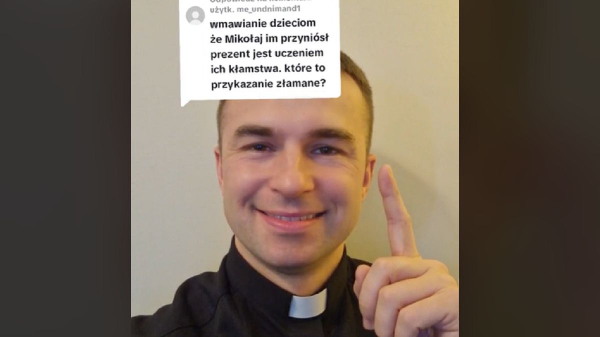 Internauta zarzucił kłamstwo. Ksiądz mówi o św. Mikołaju. 