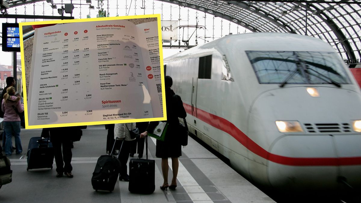 Ile trzeba zapłacić za posiłki i napoje w niemieckim pociągu?