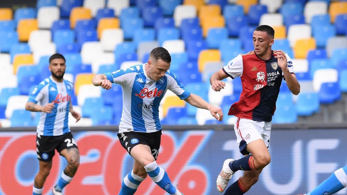 Getty Images / SSC NAPOLI/SSC NAPOLI / Na zdjęciu: Piotr Zieliński (z lewej)