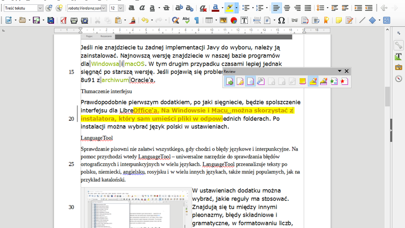 Review Toolbar 3
