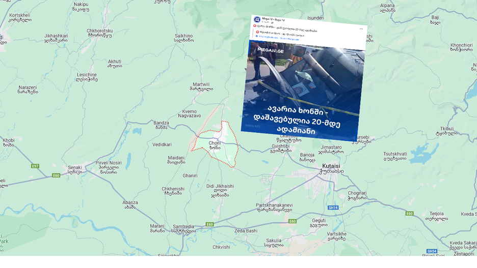 Wypadek busa z Polakami w Gruzji