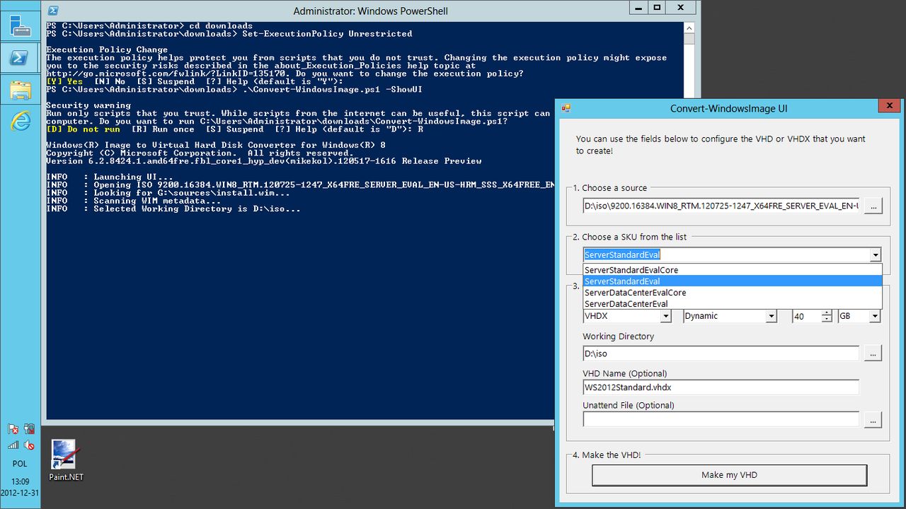 Windows Server 2012 - tworzenie obrazów VHD/VHDX z ISO