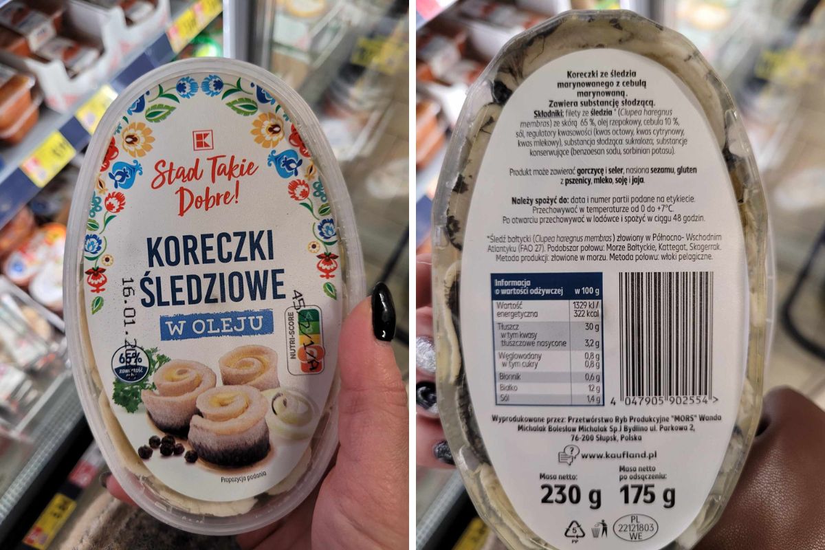 Kaufland &quot;Stąd takie dobre&quot;. Koreczki śledziowe w oleju