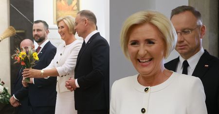 Elegancka Agata Duda olśniewa w bieli na obchodach Święta Wojska Polskiego. Zaskoczyła metamorfozą? (ZDJĘCIA)