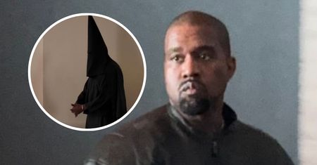 Kanye West w stroju Ku Klux Klanu, ale miał na sobie coś jeszcze. "To skandal'