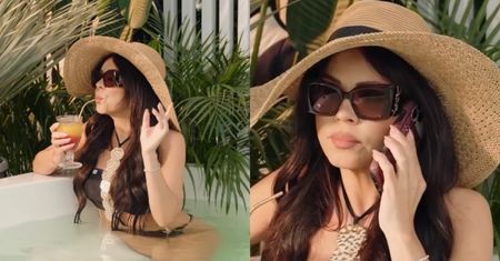 Uzbrojona w bikini Sylwia Bomba moczy się w jacuzzi z drineczkiem. Zazdrościcie formy na lato? (FOTO)
