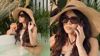 Uzbrojona w bikini Sylwia Bomba moczy się w jacuzzi z drineczkiem. Zazdrościcie formy na lato? (FOTO)