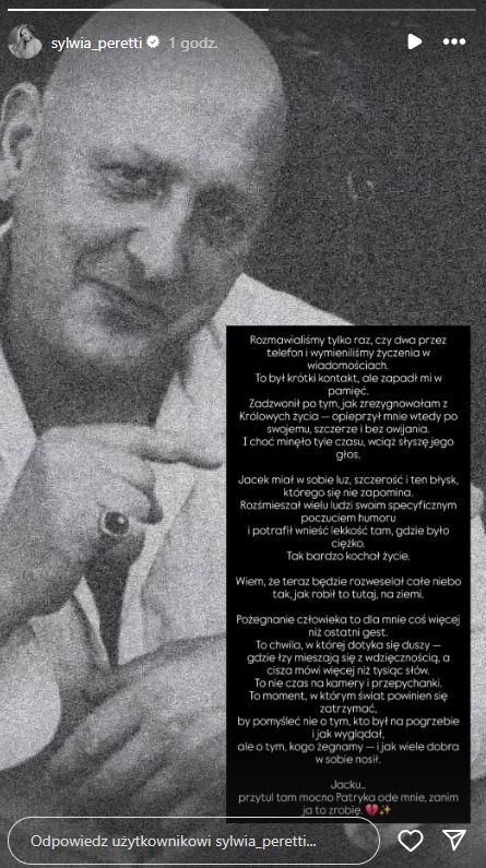 Peretti żegna Wójcika