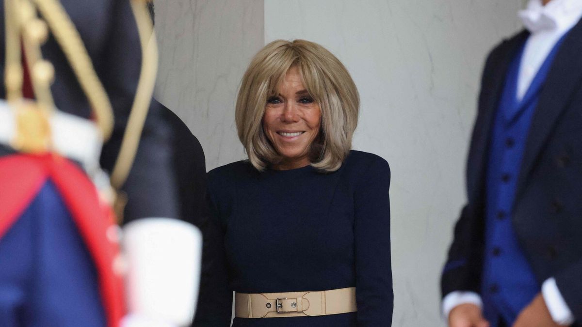Ksi??niczka Rajwa Al Hussein i ksi??? Husajn z wizyt? we Francji
French President's wife Brigitte Macron looks on ahead of a meeting between French President with Jordan's Crown Prince at the Elysee Palace in Paris on October 8, 2025. (Photo by Ludovic MARIN / AFP)
LUDOVIC MARIN