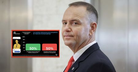 Polska podzielona dokładnie na pół. Zapytali o ruch Nawrockiego