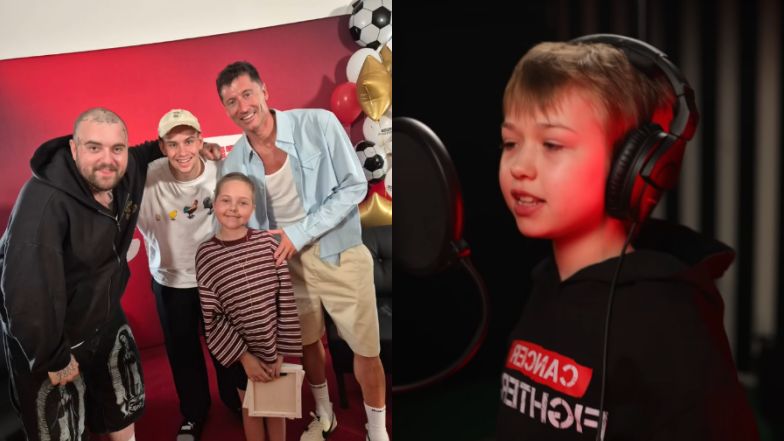 Maja z fundacji Cancer Fighters spotkała się z Lewandowskim
