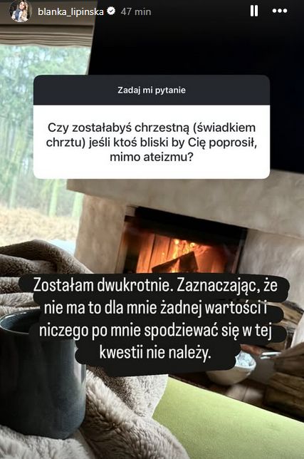 Blanka Lipińska o byciu chrzestną