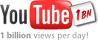Nowe "mamy miliard odsłon" logo YouTube