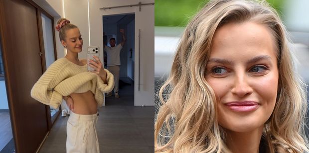 Karolina Pisarek z dumą prezentuje CIĄŻOWE KRĄGŁOŚCI: "Rośnie maluszek" (ZDJĘCIA)