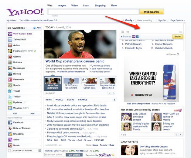 Yahoo Pulse, czyli romans z Facebookiem 4