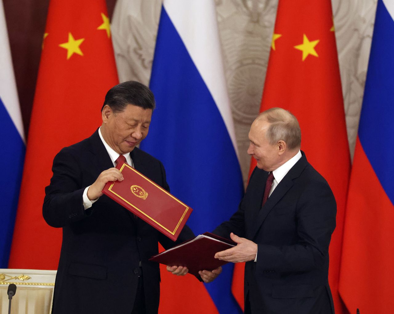 Xi Jinping i Władimir Putin