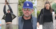 Ozdrowiały Ben Affleck jedna się z Jennifer Garner na boisku baseballowym