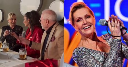Helena Vondrackova raczy się wódką na imprezie i dowcipkuje przy byłym prezydencie Słowacji: "To mnie ZABIJE" (WIDEO)