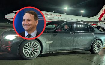 Awantura o brudną limuzynę dla Nawrockiego. Sikorski zabiera głos