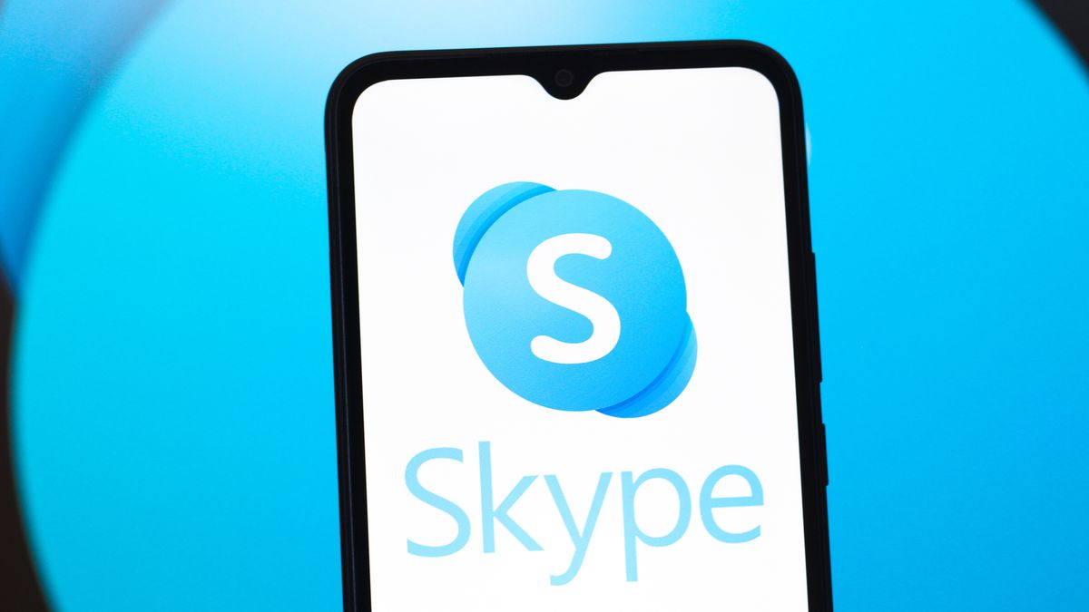 CANADA - 2025/02/03: In this photo illustration, the Skype logo is seen displayed on a smartphone screen. (Photo Illustration by Thomas Fuller/SOPA Images/LightRocket via Getty Images)