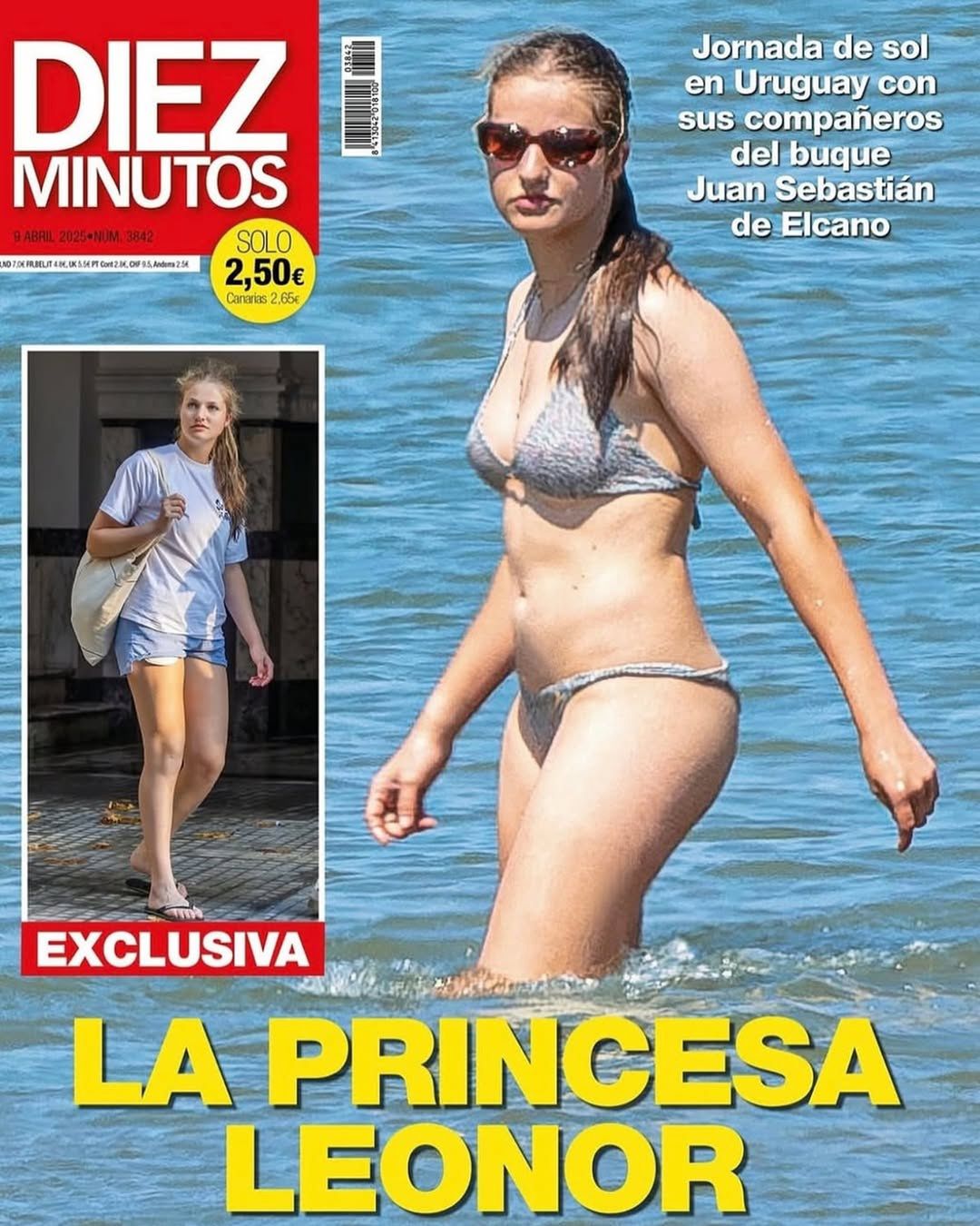 Księżniczka Eleonora wygrzewa się na plaży w bikini