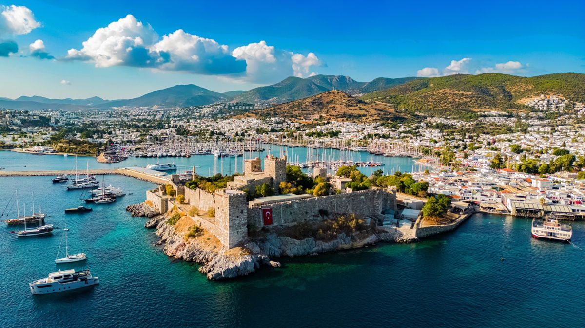 Zapierający dech w piersiach widok na Bodrum.