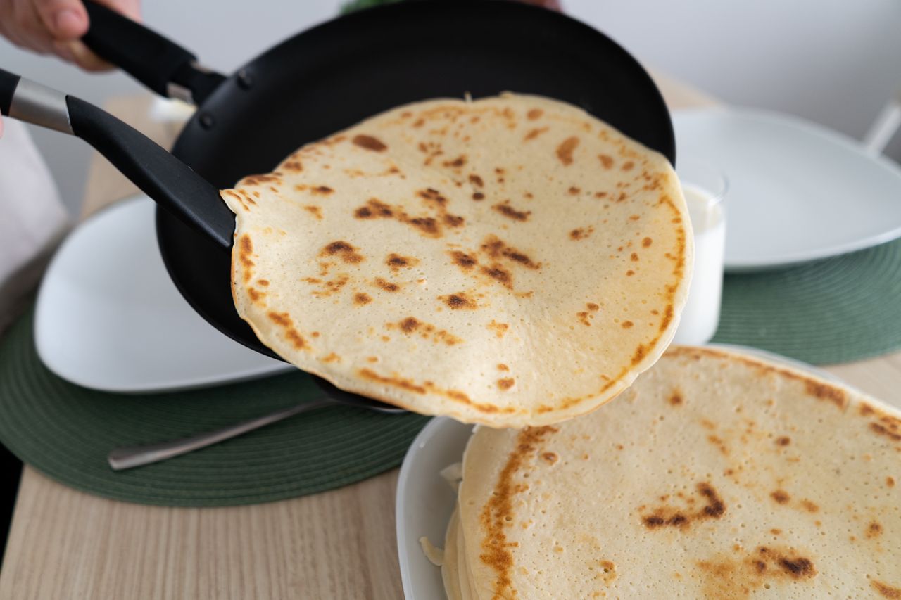 Pumpkin pancakes are a new autumn variation.