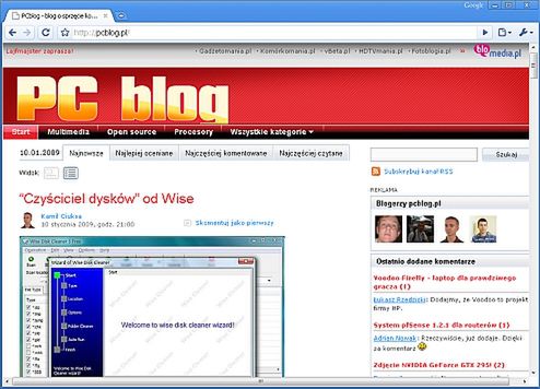 Google Chrome w wersji 2.0.159