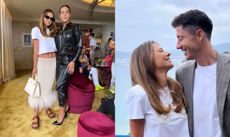 Anna Lewandowska uzbrojona w torebkę za 40 tysięcy pozuje z ukochaną Cristiano Ronaldo: "WELCOME TO CANNES" (ZDJĘCIA)