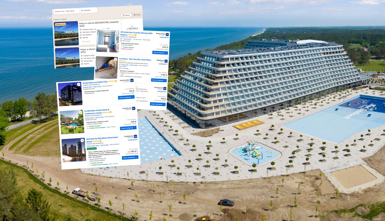 Tyle kosztuje pobyt w Gołębiewskim w Pobierowie. A Dubaj? Usiądźcie