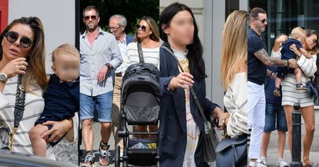 Małgorzata Rozenek na rodzinnym spacerze z Radkiem, dziećmi, rodzicami, bratem i... jego NOWĄ PARTNERKĄ (ZDJĘCIA)
